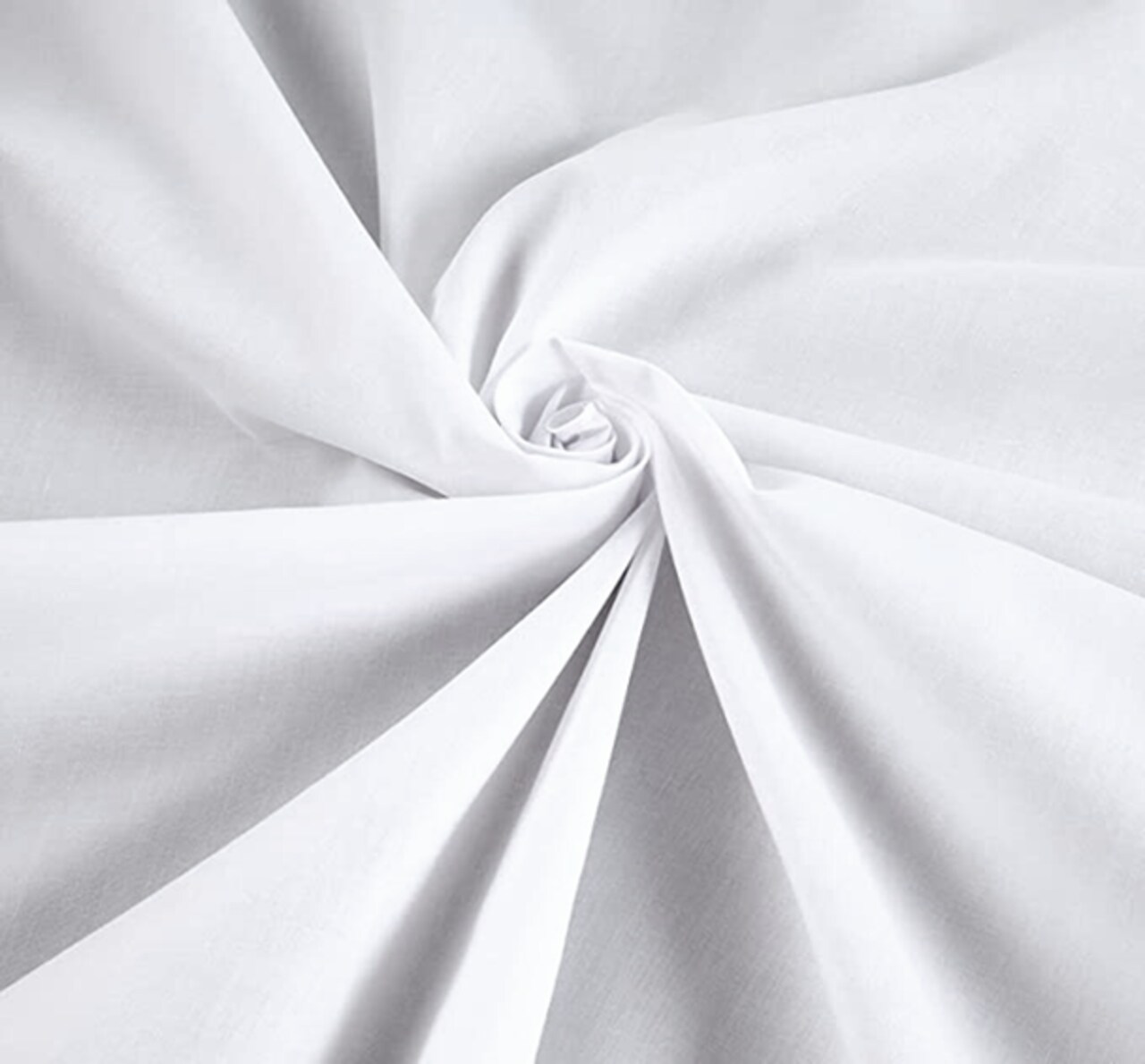 1 Yard White Broadcloth Fabric Lightweight Woven 58/60" Wide for Apparel & Home Use